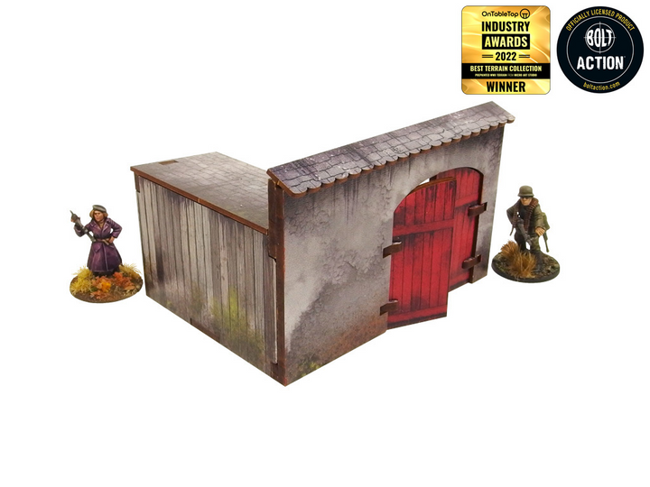 WW2 Normandy Townhouse 1 Prepainted [28mm/1:56]