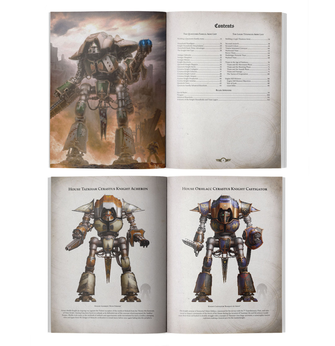 Warhammer Horus Heresy: Liber Questoris - Knights and Titans Army Book