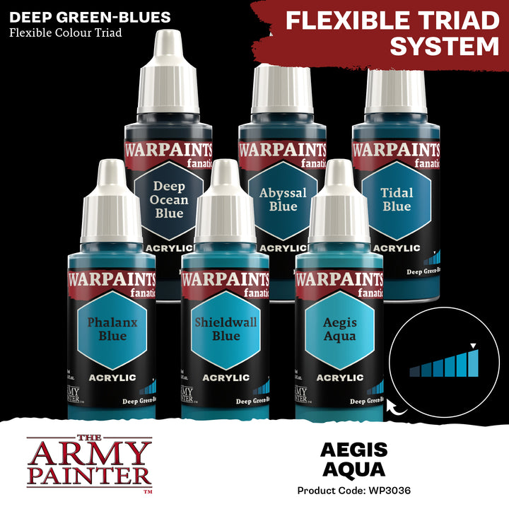 Warpaints Fanatic: Aegis Aqua (The Army Painter) (WP3036P) (36)