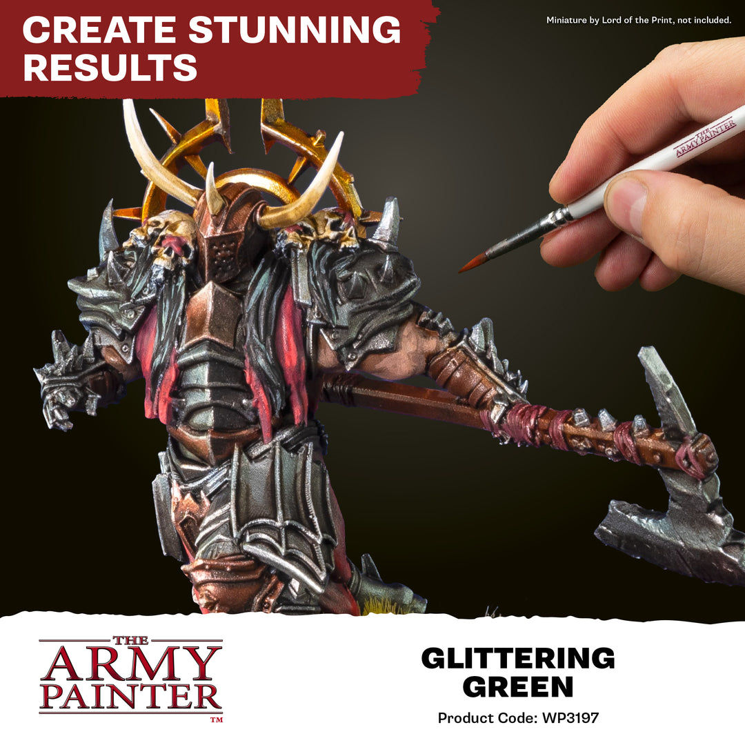 Warpaints Fanatic Metallic: Glittering Green (The Army Painter) (WP3197P) (197)