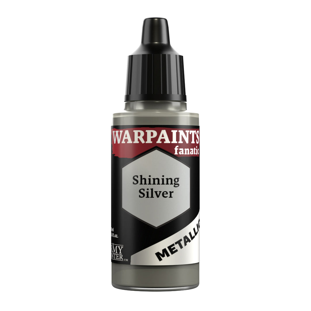Warpaints Fanatic Metallic:  Shining Silver (The Army Painter) (WP3191P) (191)