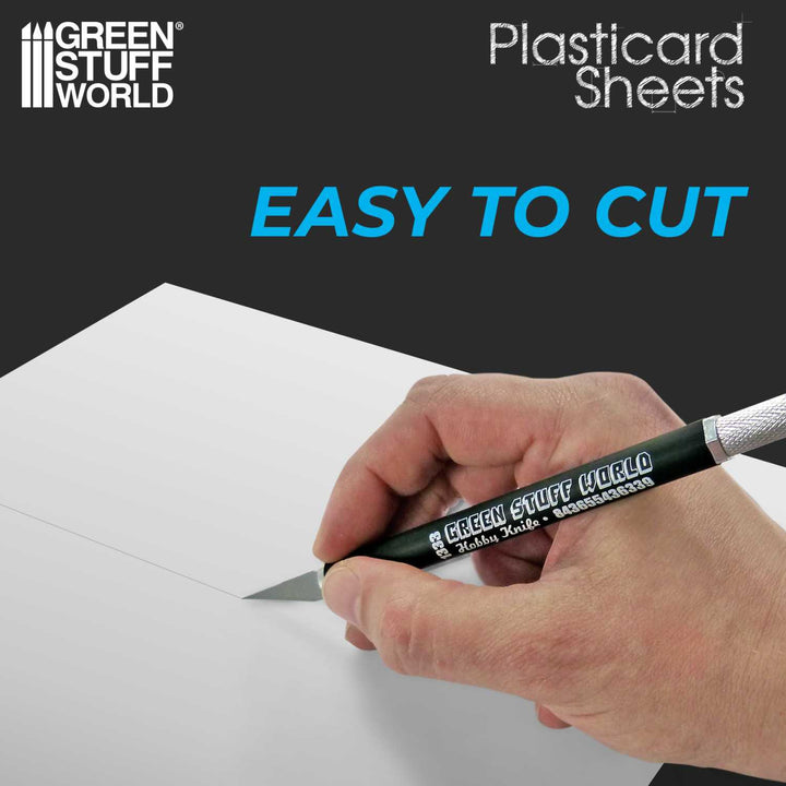 ABS Plasticard A4 - 0'25 mm COMBOx5 sheets (Green Stuff World)