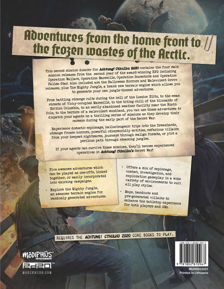 Achtung! Cthulhu 2d20: Mission Dossier 2: The Dark Beyond