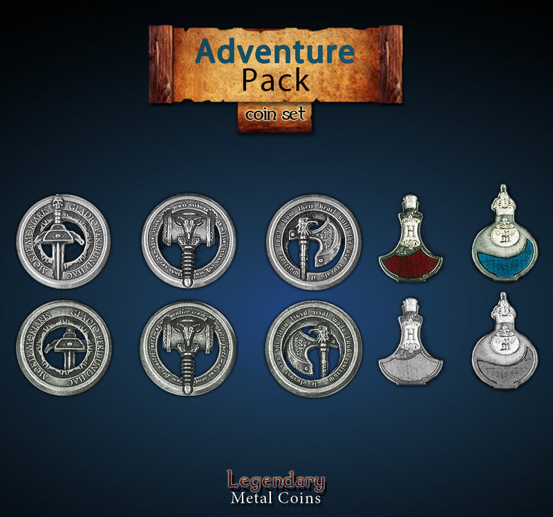 Legendary Metal Coins - Adventure Pack (Drawlab)