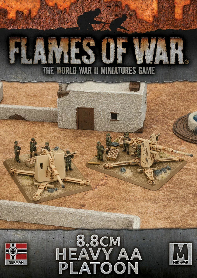 Flames of War: 8.8cm Heavy AA Platoon (Plastic) (GBX98)