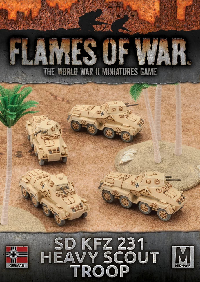 Flames of War: Sd Kfz 231 Heavy Scout Troop (GBX100)