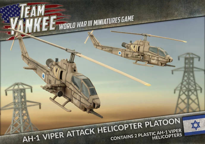 World War III: Team Yankee - AH-1 Viper Attack Helicopter Platoon (WWIII x2 Aircraft Plastic) (TIBX09)