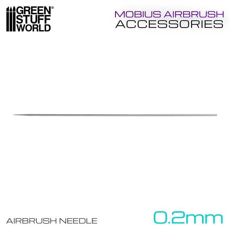 Airbrush Needle 0.2mm for Mobius Airbrush (Green Stuff World)