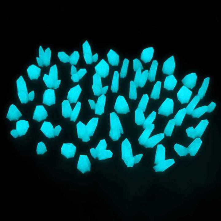 Aqua Turquoise Glow Resin Crystals - Medium (Green Stuff World)