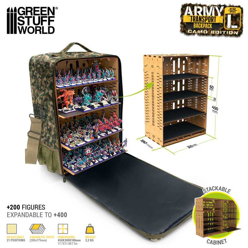 Army Transport Backpack - Camouflage Edition (Green Stuff World)