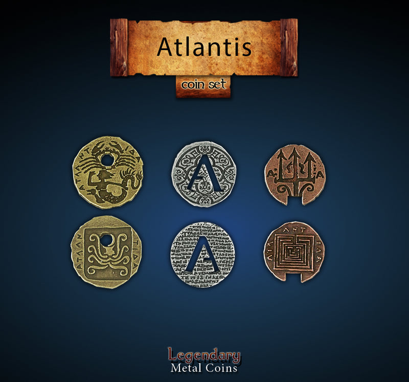 Legendary Metal Coins - Atlantis Coin Set (Drawlab)