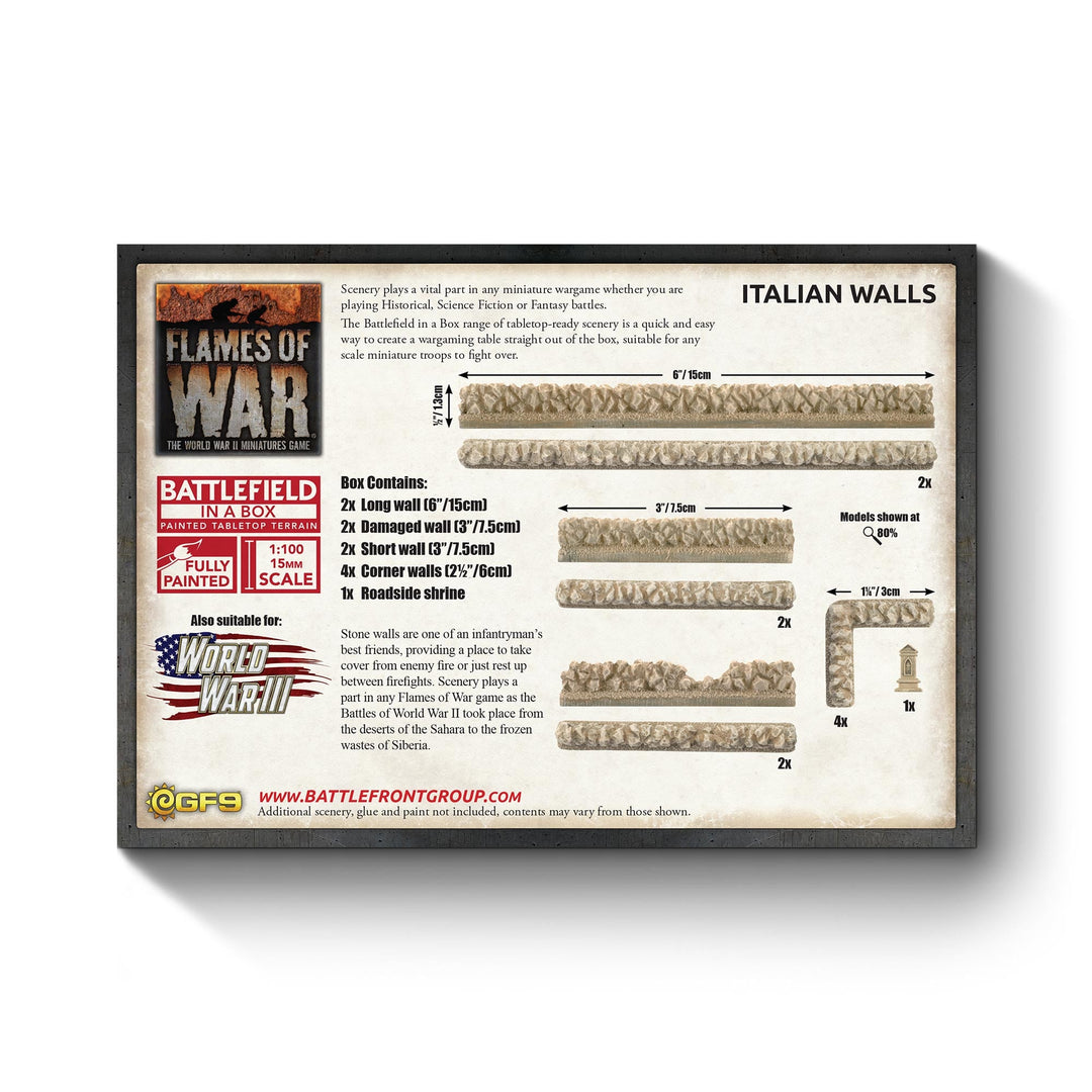 Battlefield in a Box: Italian Walls (BB181)
