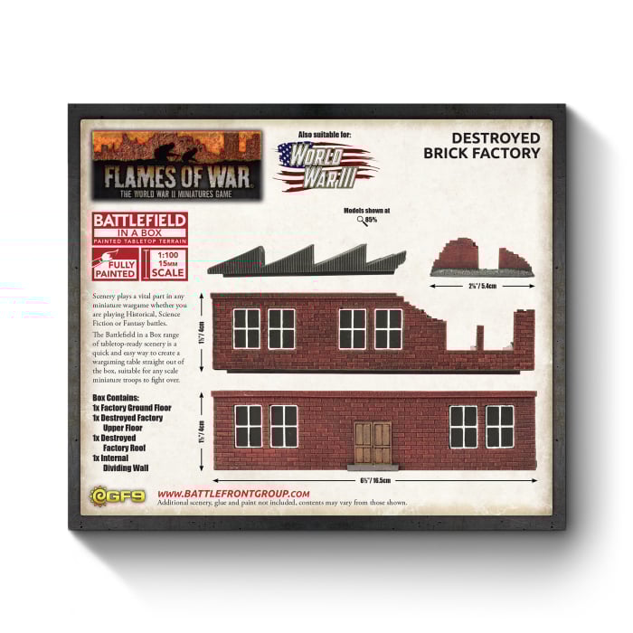 Battlefield in a Box: Destroyed Brick Factory (BB235)