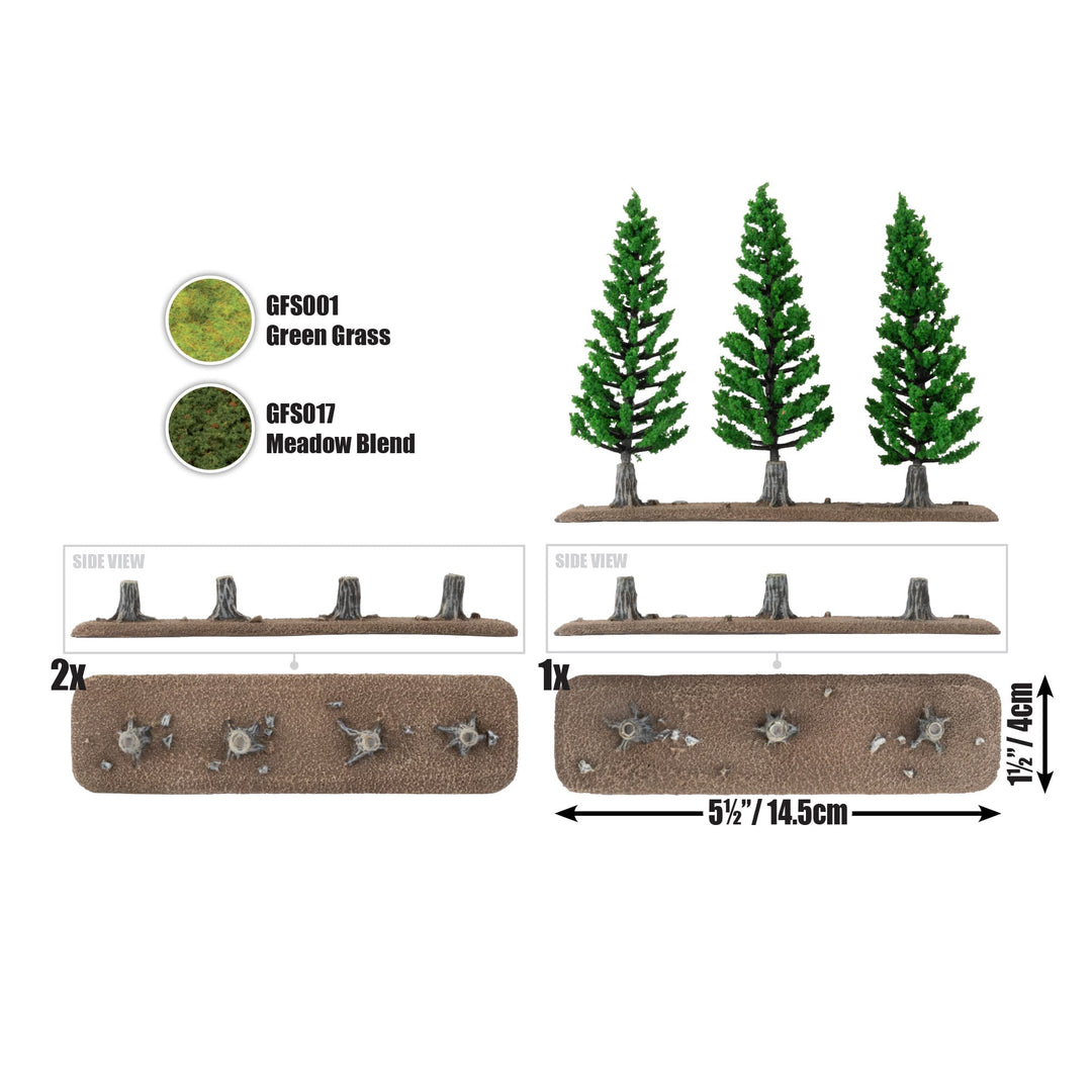 Battlefield in a Box: Italian Tree Lines (x3) (BB261)
