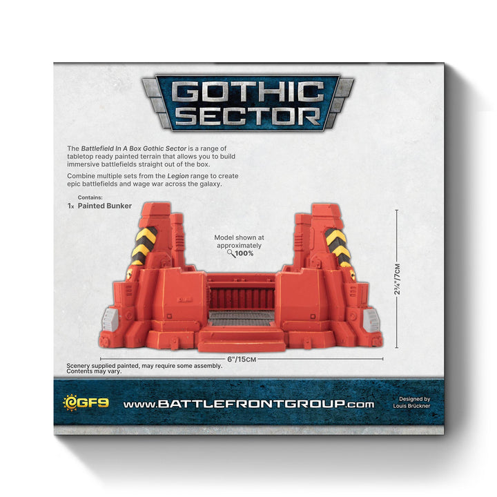 Battlefield in a Box: Gothic Sector - Legion Bunker (Red) (BB662-B)