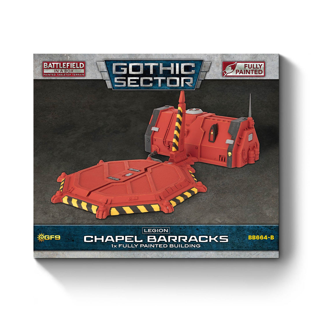 Battlefield in a Box: Gothic Sector - Legion Chapel Barracks (Red) (BB664-B)