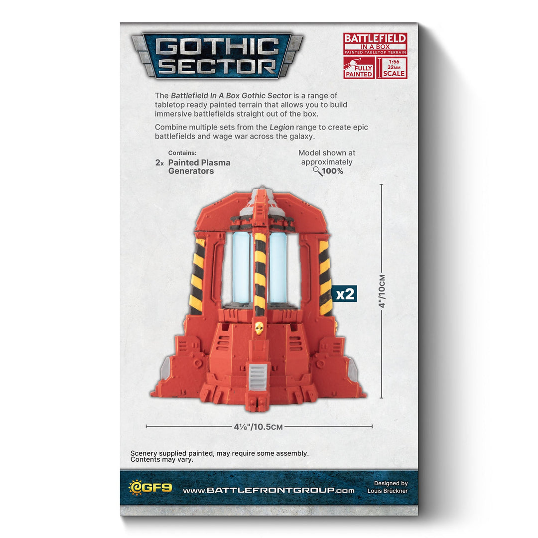 Battlefield in a Box: Gothic Sector - Legion Plasma Generators (Red) (BB665-B)