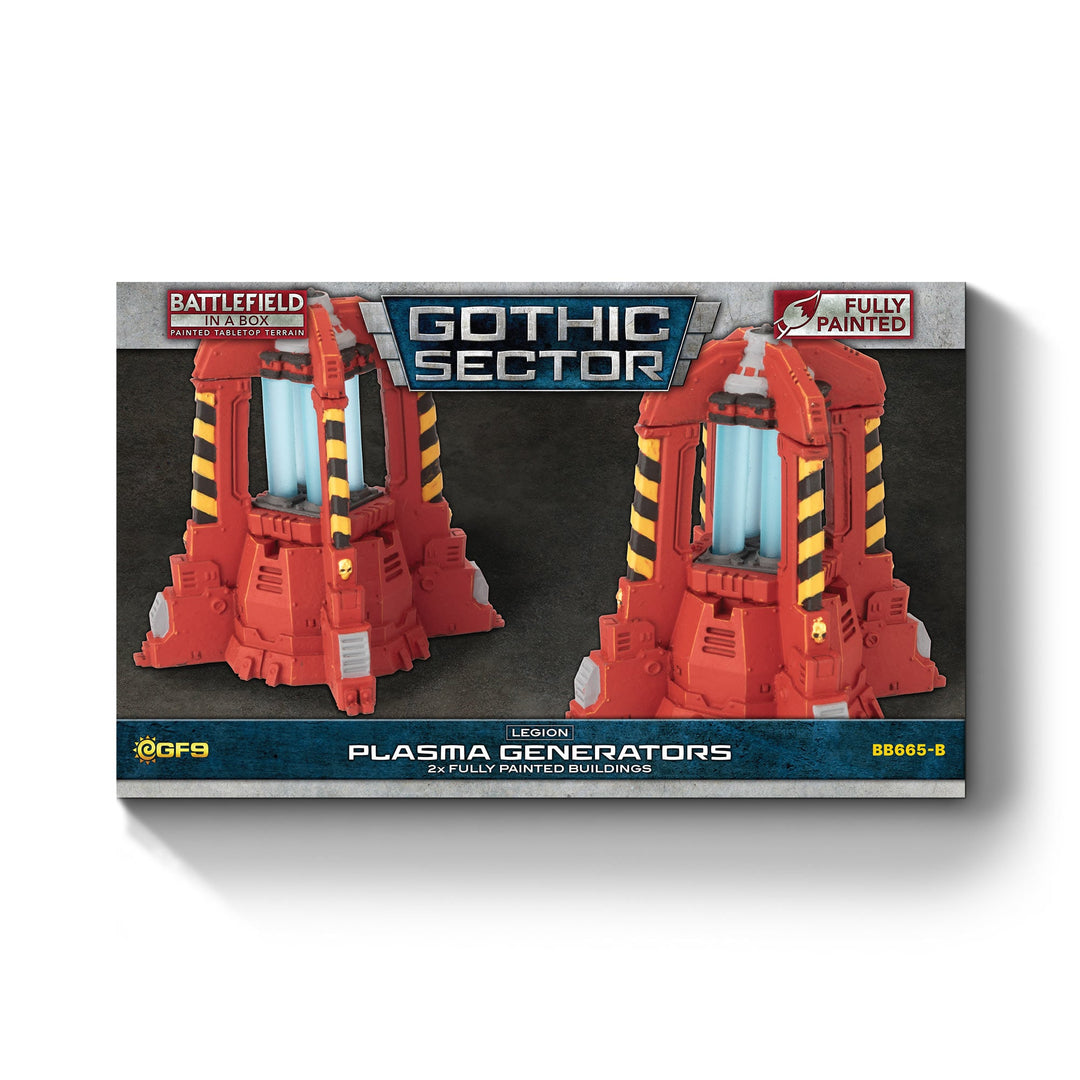 Battlefield in a Box: Gothic Sector - Legion Plasma Generators (Red) (BB665-B)