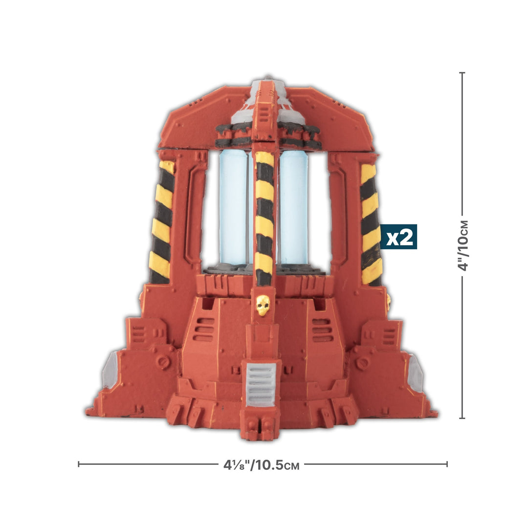 Battlefield in a Box: Gothic Sector - Legion Plasma Generators (Red) (BB665-B)
