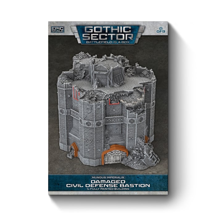 Battlefield in a Box: Mundus Imperialis - Civil Defense Bastion (Damaged) (BB686)