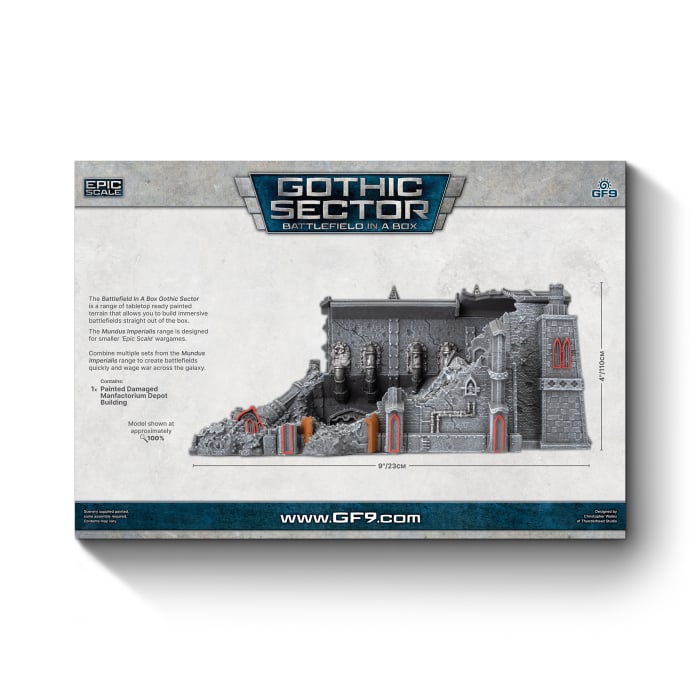 Battlefield in a Box: Mundus Imperialis - Manufactorium Depot (Damaged) (BB687)