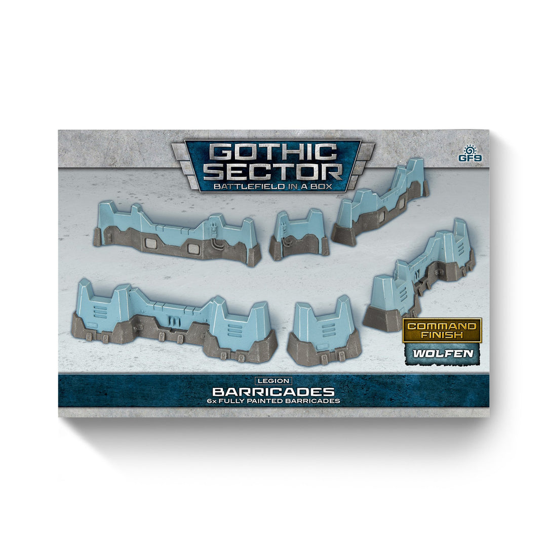 Battlefield in a Box: Gothic Sector - Legion Defensive Walls Alternate Paint Scheme (x6) (BB718-A)