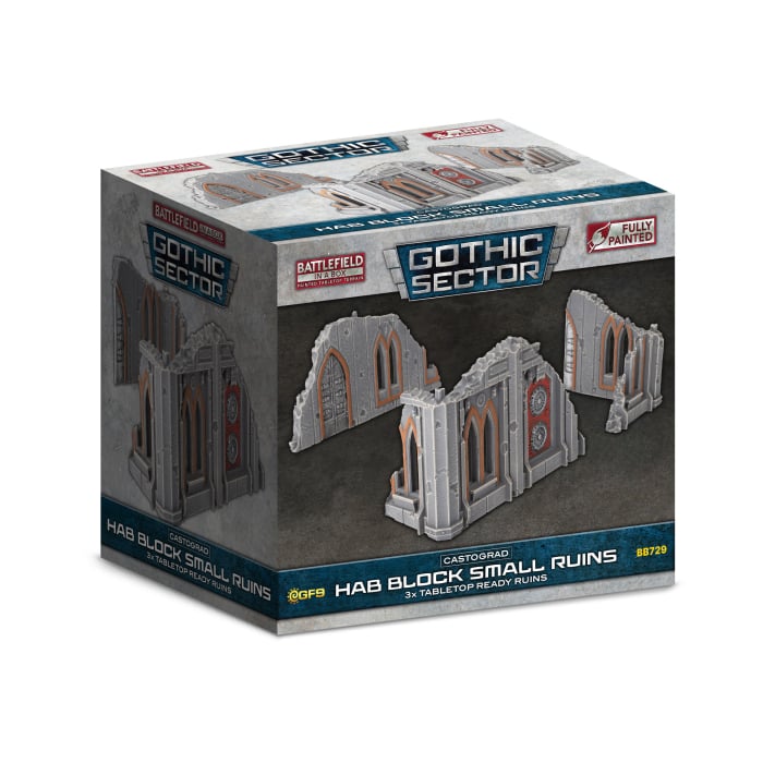 Battlefield in a Box: Gothic Sector - Castograd Hab Block Small Ruins (BB729)