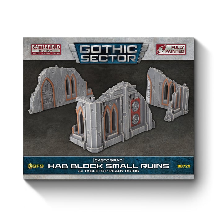 Battlefield in a Box: Gothic Sector - Castograd Hab Block Small Ruins (BB729)