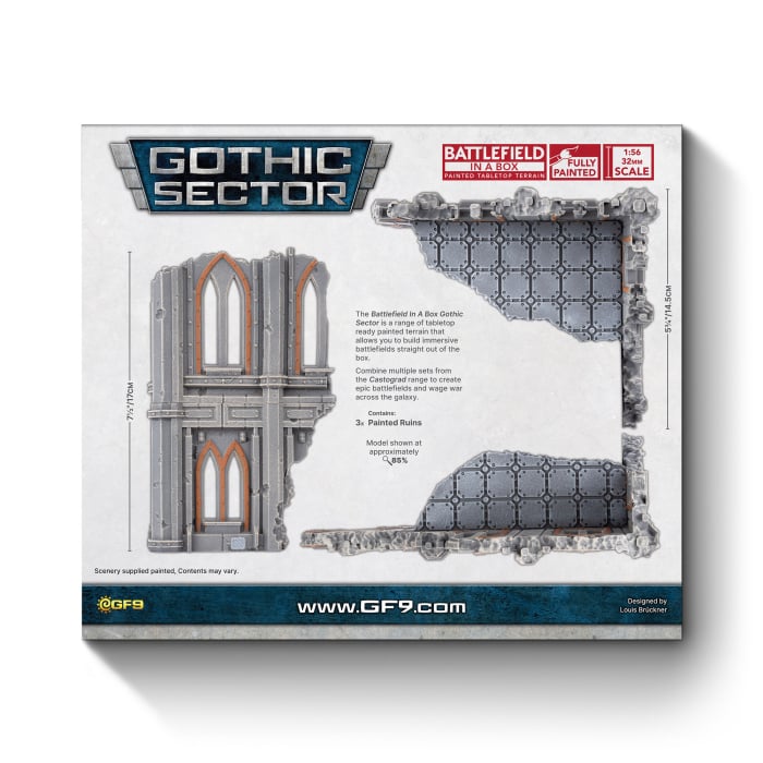 Battlefield in a Box: Gothic Sector - Castograd Hab Block Big Ruins (BB733)