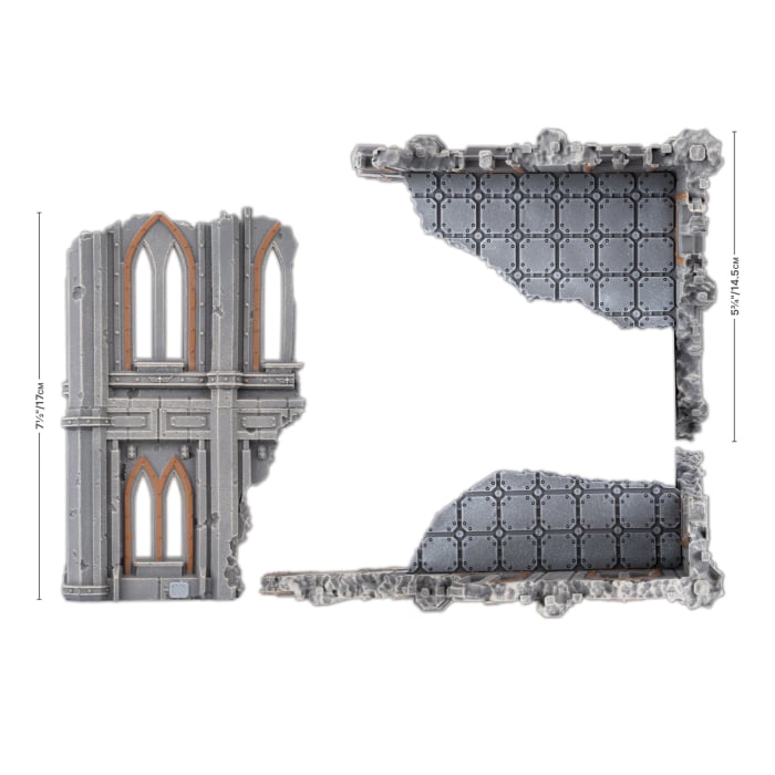 Battlefield in a Box: Gothic Sector - Castograd Hab Block Big Ruins (BB733)
