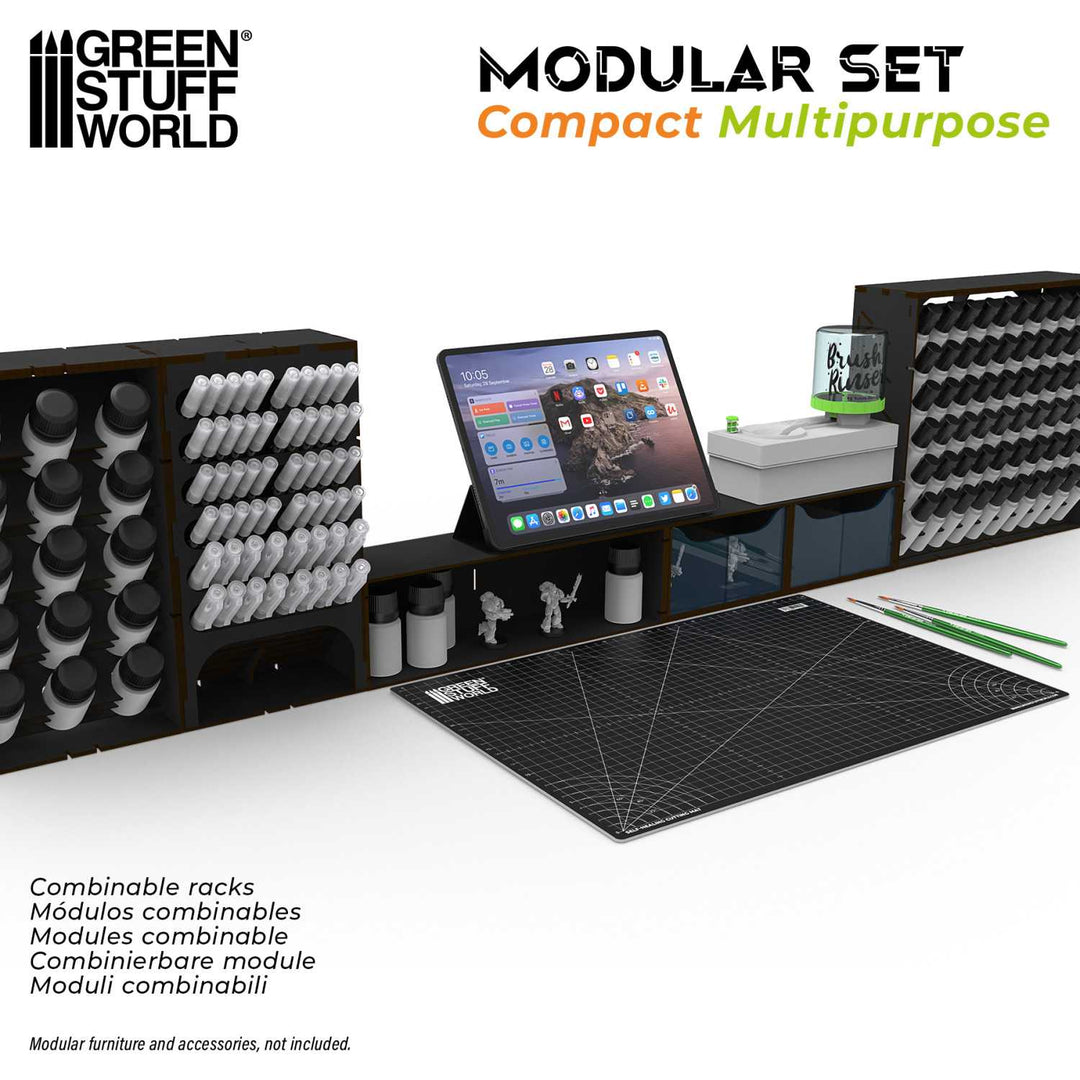 Black compact multi-purpose horizontal organizer (Green Stuff World)