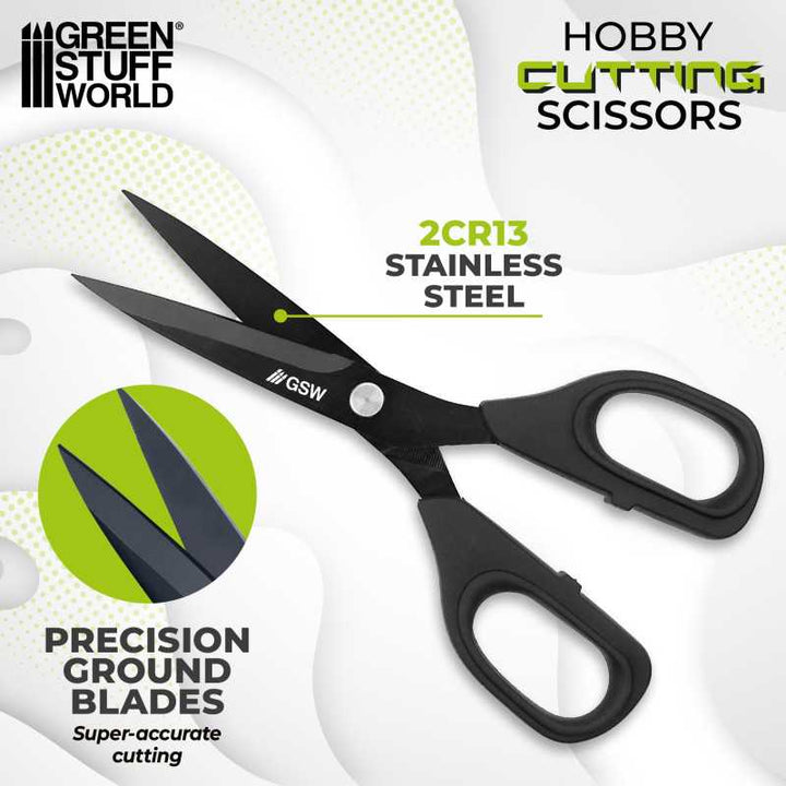 Black hobby cutting scissors (Green Stuff World)