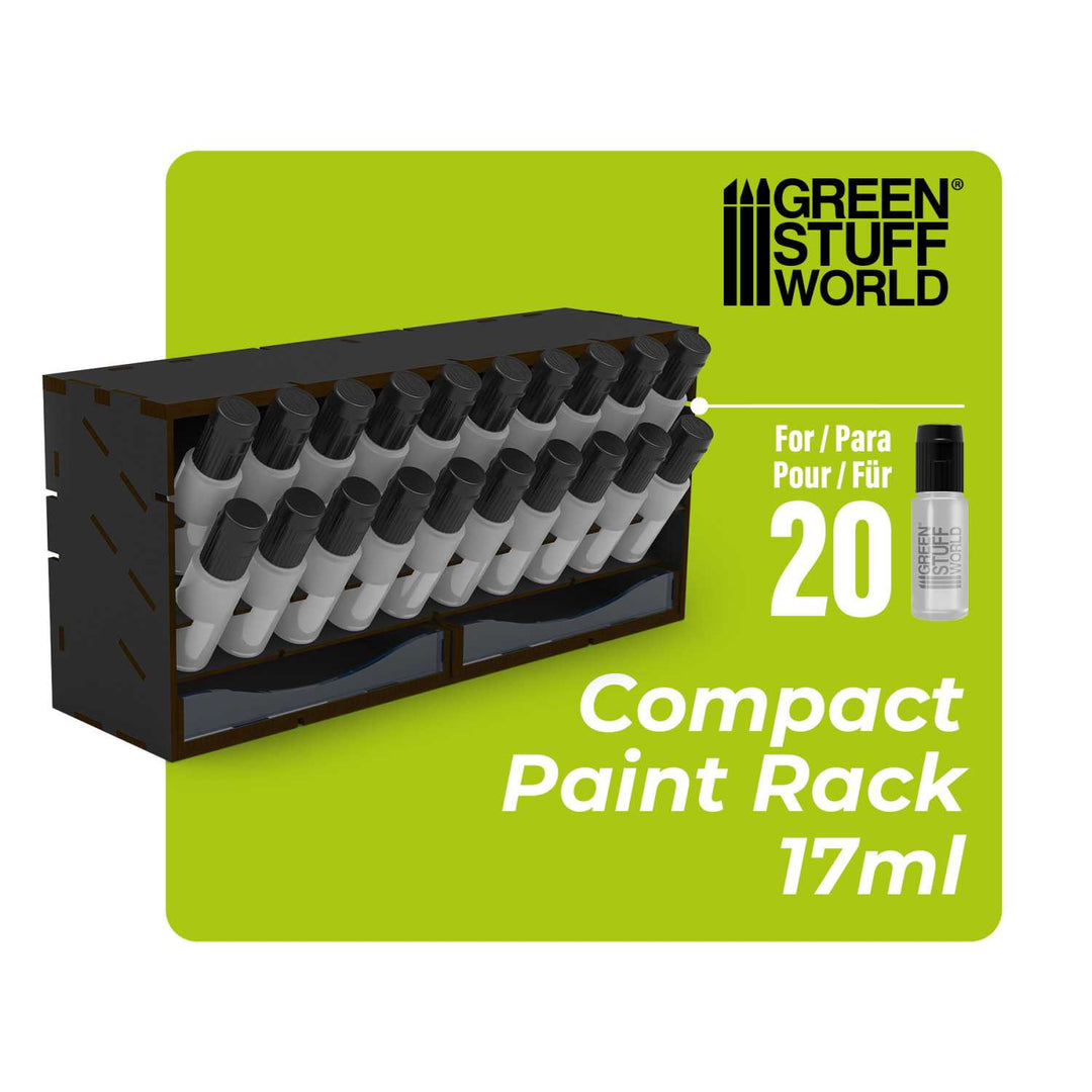 Black Horizontal Paint Organizer 17ml - COMPACT (Green Stuff World)