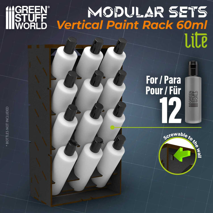 Black Vertical Paint Organizer 60ml - LITE (Green Stuff World)