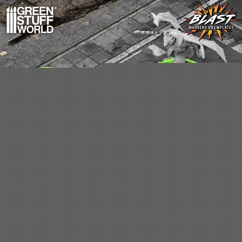 Blast Markers and Templates - Fluor Green (Green Stuff World)