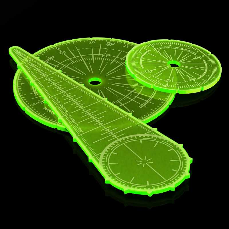 Blast Markers and Templates - Fluor Green (Green Stuff World)