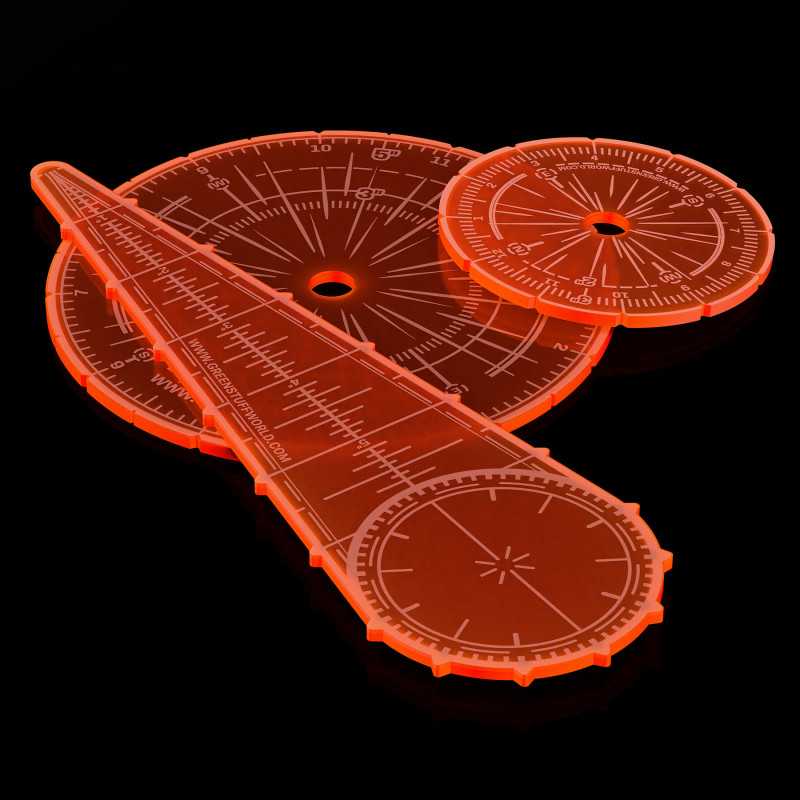 Blast Markers and Templates - Fluor Orange (Green Stuff World)