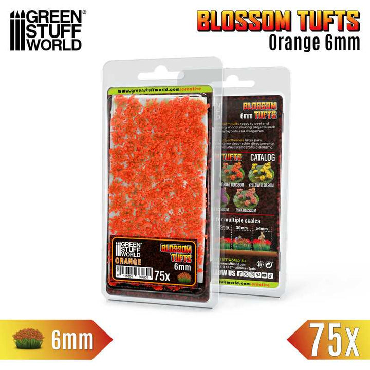 Blossom Tufts - 6mm - Orange Flowers (Green Stuff World)