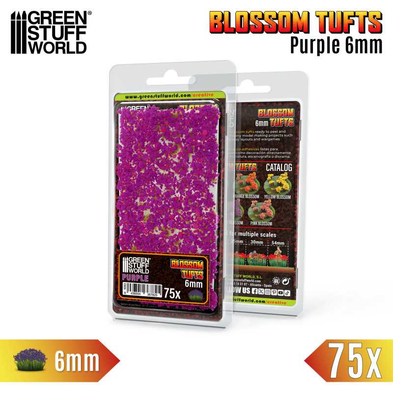 Blossom Tufts - 6mm - Purple Flowers (Green Stuff World)