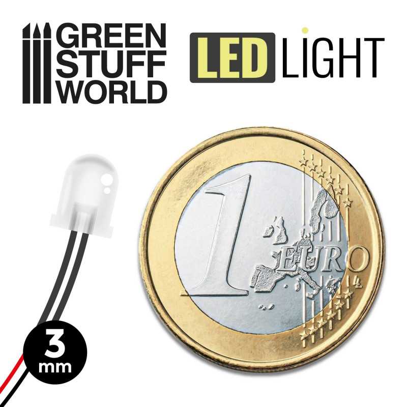 BLUE LED Lights - 3mm (Green Stuff World)