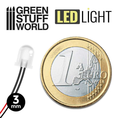 BLUE LED Lights - 3mm (Green Stuff World)