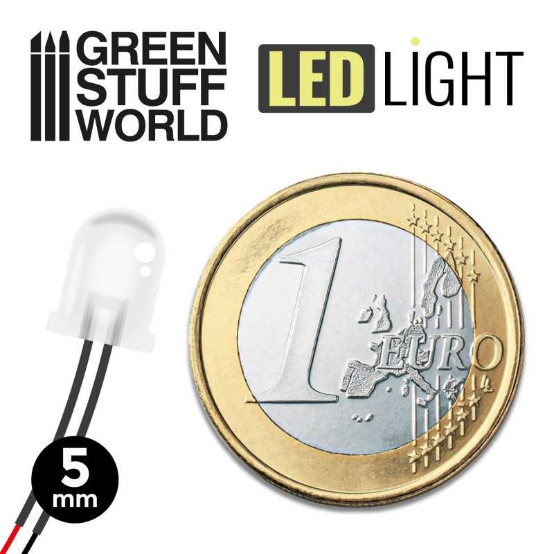 BLUE LED Lights - 5mm (Green Stuff World)