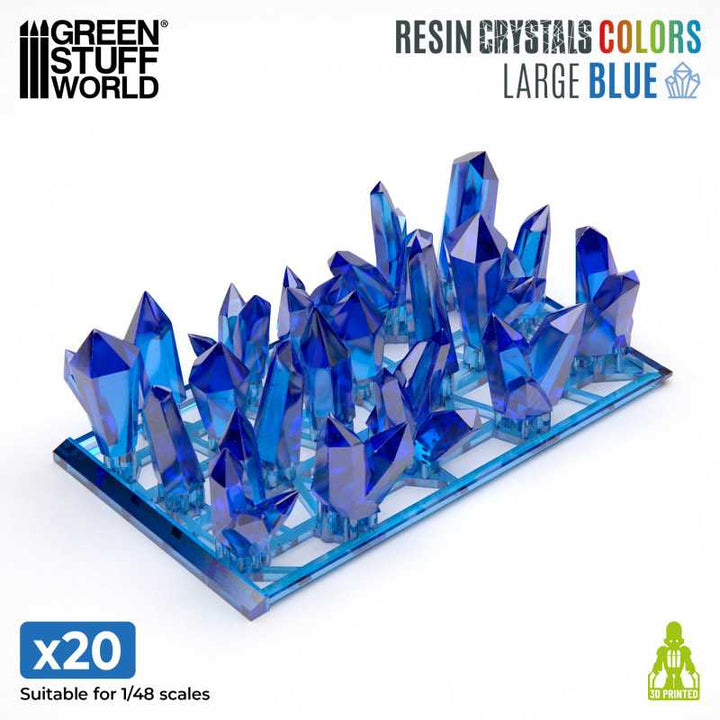 Blue Resin Crystals - Large (Green Stuff World)