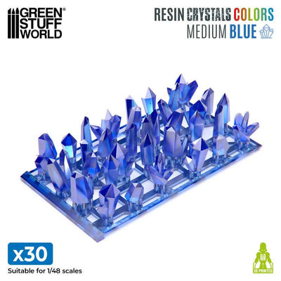 Blue Resin Crystals - Medium (Green Stuff World)