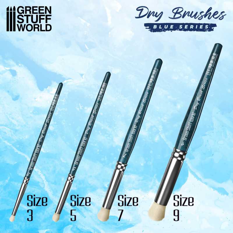 Brush BLUE SERIES Dry Brush - Size 7 (Green Stuff World)