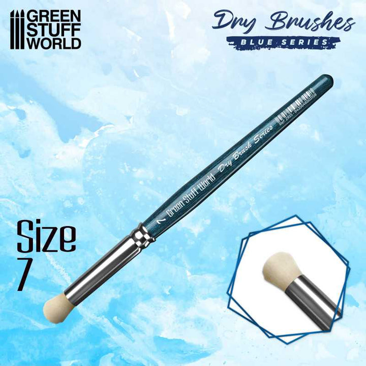 Brush BLUE SERIES Dry Brush - Size 7 (Green Stuff World)