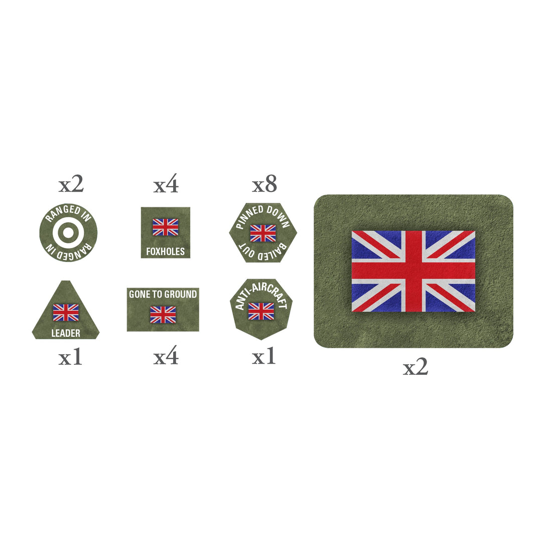 Flames of War: British EW Tokens and Objectives (BR909)