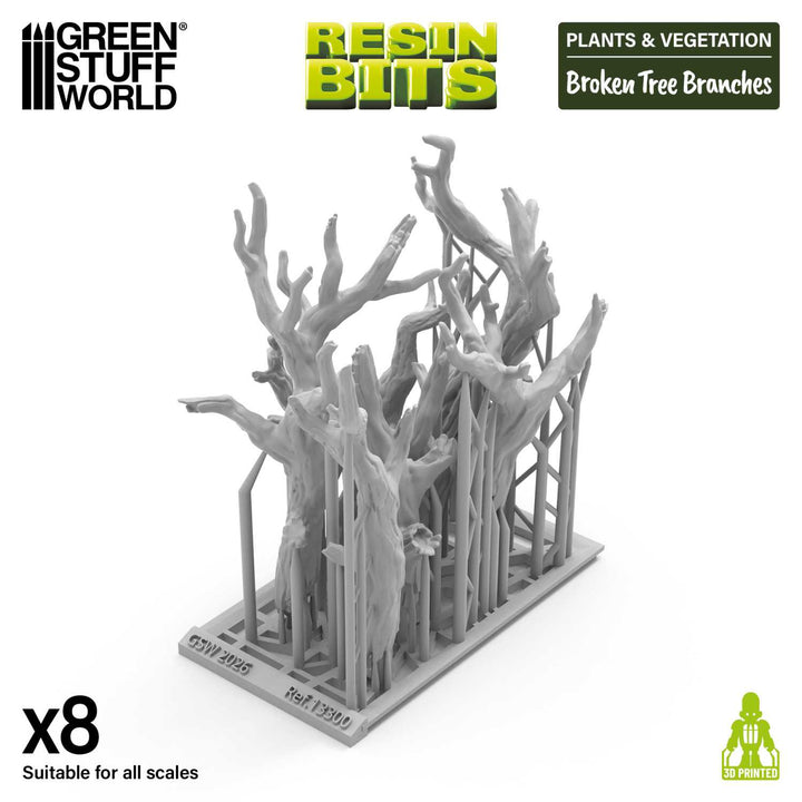 Broken tree branches 1:72-1:48-1:35 (Green Stuff World)