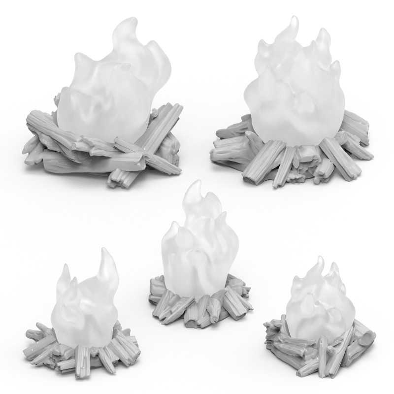 Campfires for 3mm LEDs 1:48-1-35 (Green Stuff World)