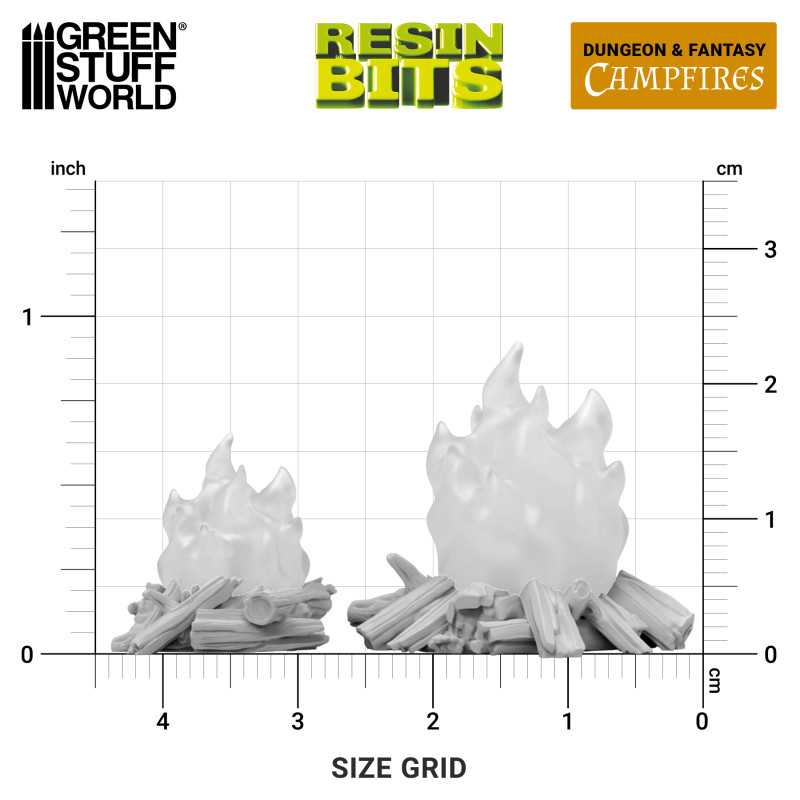 Campfires for 3mm LEDs 1:48-1-35 (Green Stuff World)